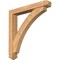 Ekena Millwork Thorton Arts and Crafts Smooth Bracket w/ Offset Brace, Western Red Cedar, 5 1/2"W x 36"D x 36"H BKT0604X36X36THR03SWR - alternate 1